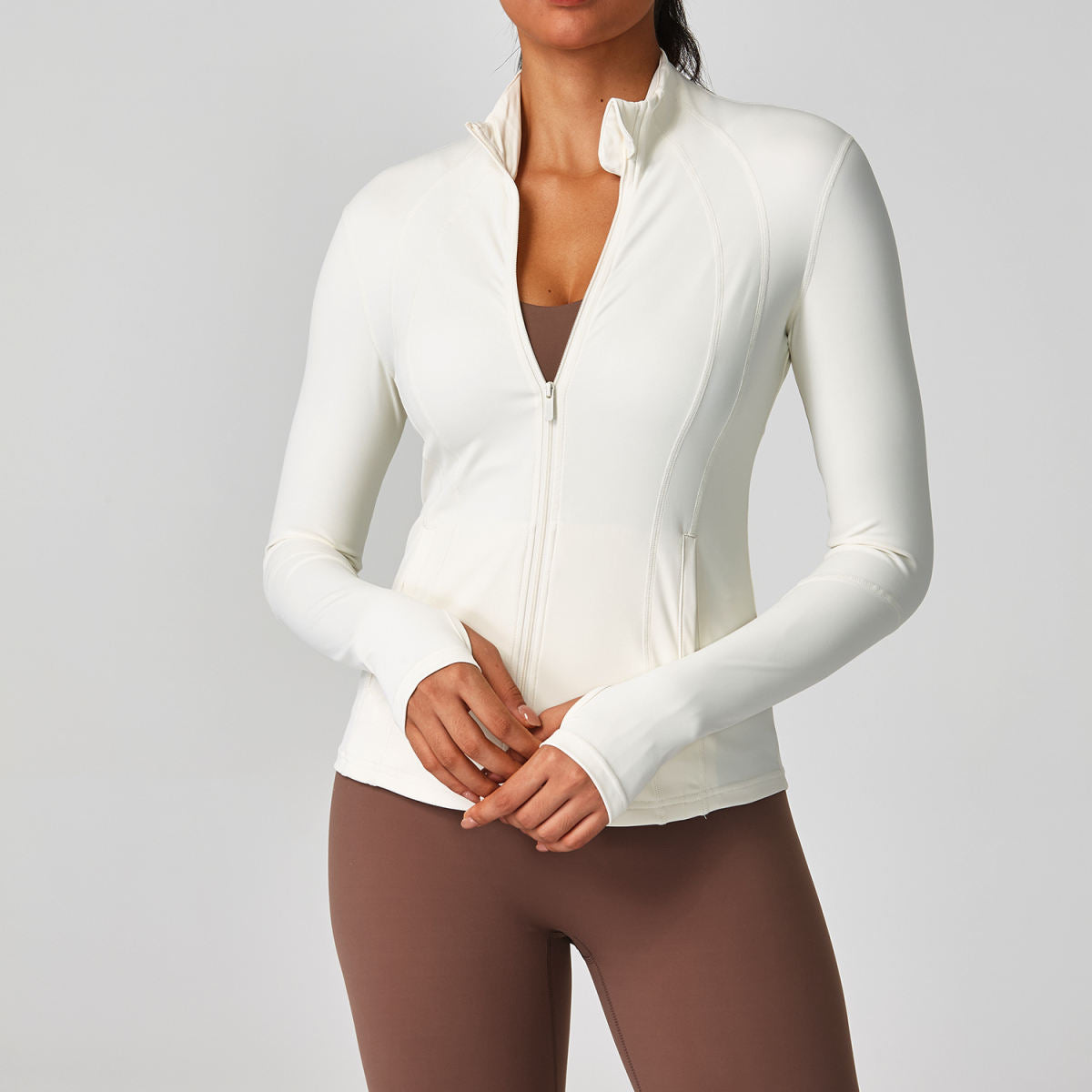 Womens Running Training Quick-Dry Sports Top Long-Sleeve Fitness Apparel