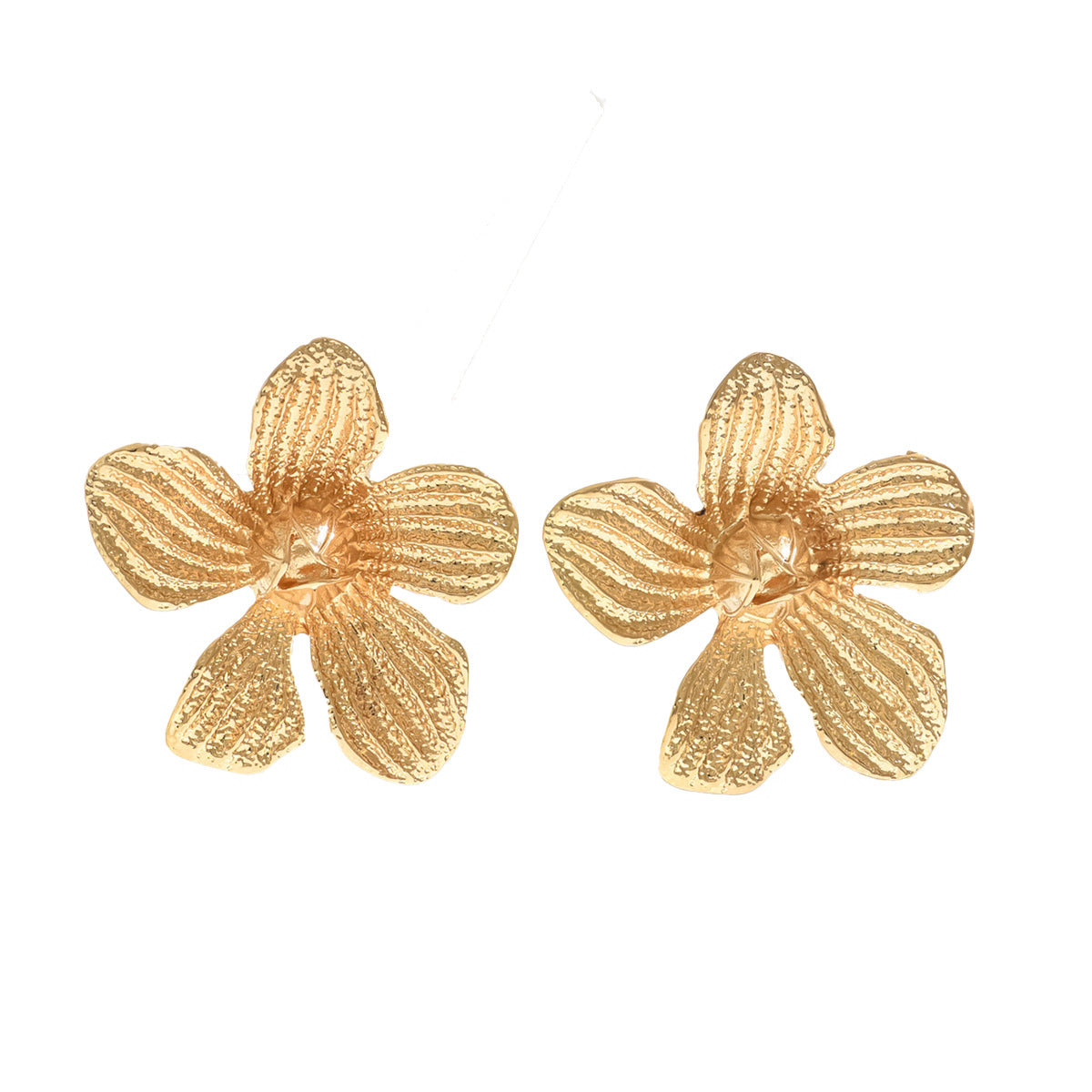 European American Cross-border Women Earrings, Unique Exaggerated Flower & Water Drop Niche Design Stud Earrings, Fashion High-end Ear Jewelry For Ladies
