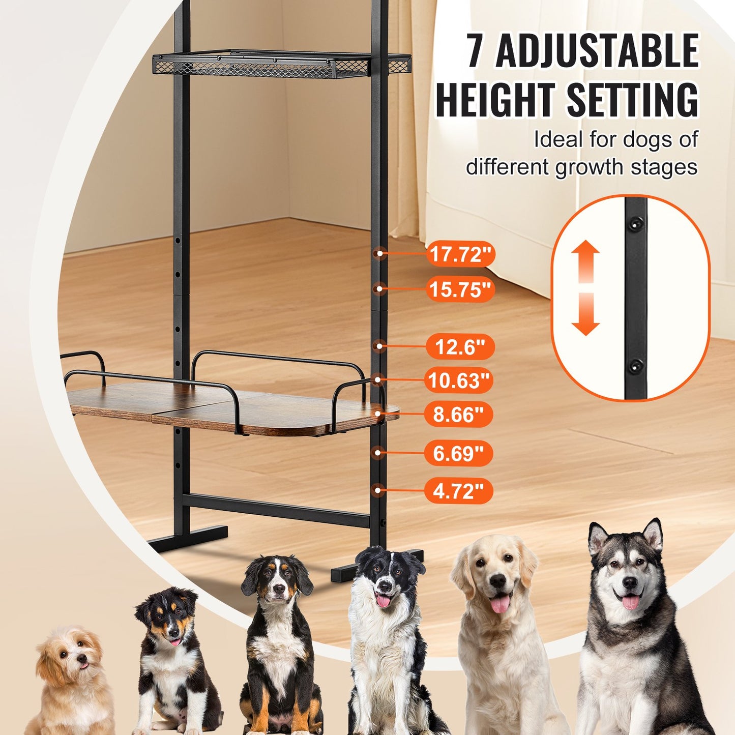 Pet Feeding Station With Storage, Elevated Dog Bowls, Raised Dog Bowl Stand, Dog Food Storage And Feeder Station With Storage Shelves, Pet Toy Storage Organizer, For Large Medium Small Dogs