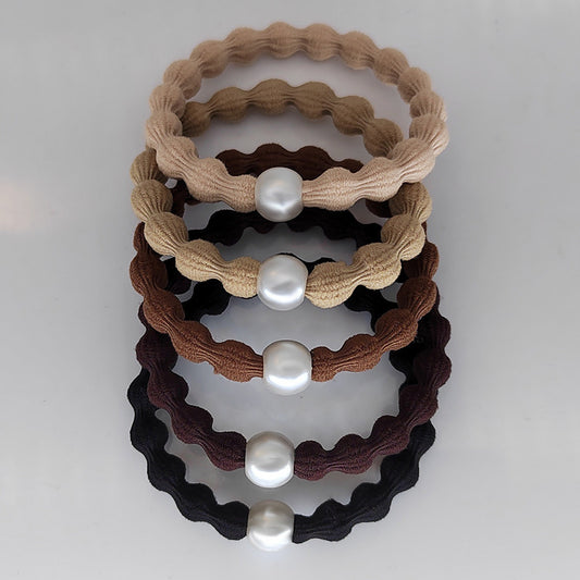 Doudou hair rope and hair circle-mixed color-nylon-5 pieces
