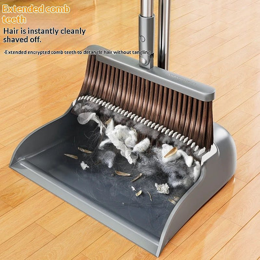 Broom And Dustpan Set For Sweepingdoesnt Stick To Hair Broom And Trash Shovel