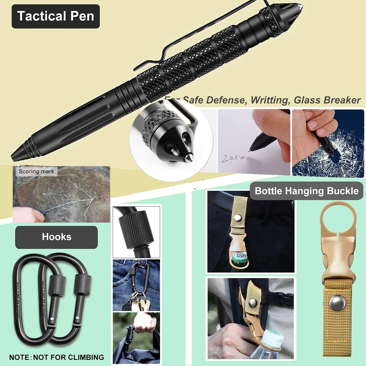 Support pan European shipping--Emergency Survival Kit 30 In 1 Professional Survival Gear Equipment First Aid Supplies For SOS Tactical Hiking Hunting Camping