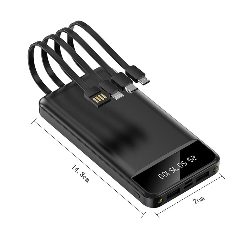 Power Bank Pack 9000000mAh Fast Charger 4 USB External Battery For Mobile Phone