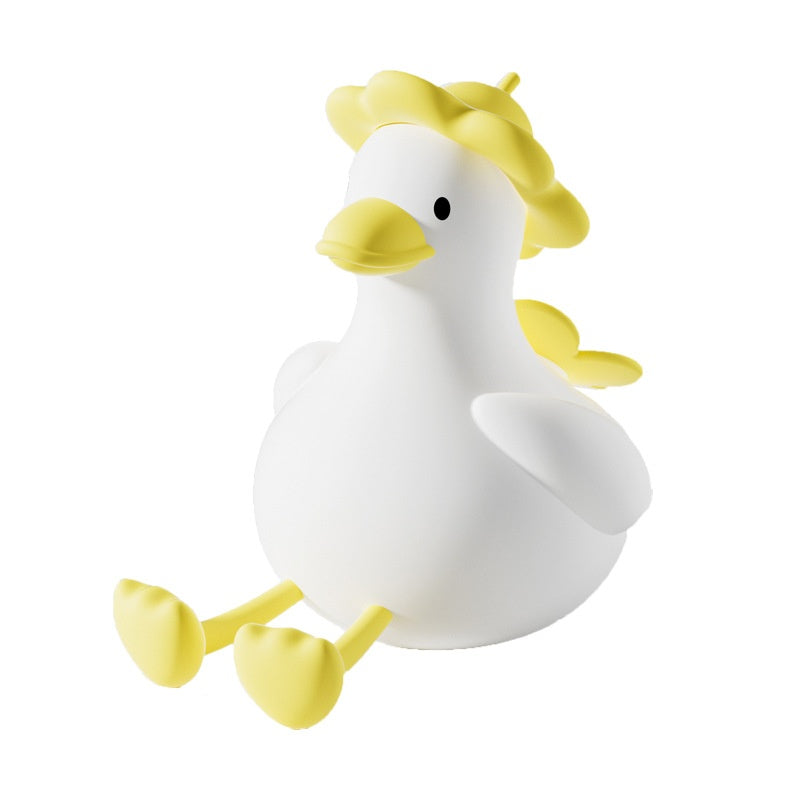 Cute Duck Small Night Lamp Bedroom Baby Feeding Eye Protection Mobile Phone Holder