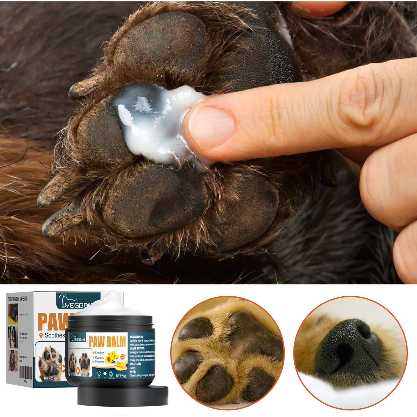 Cat Dog Foot Pad Apply Cleaning Cream Nail Meat Pad Claw Care Cream