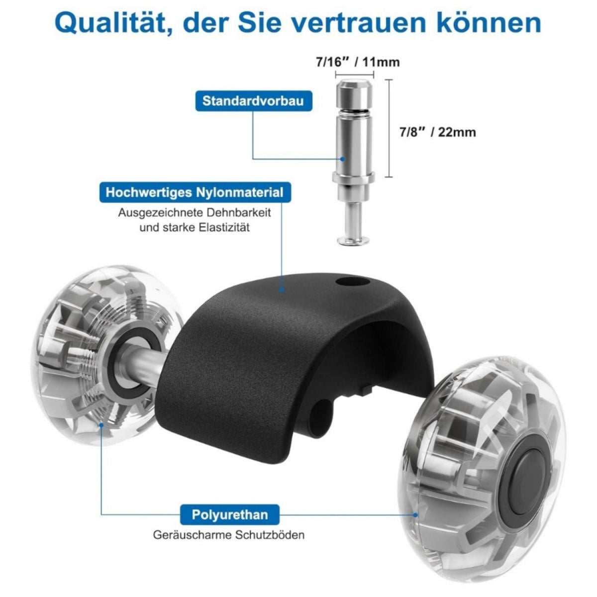 Black Furniture Casters, Set Of 5, For Easy Movement Of Sofas And Chairs—Accessories For Hand Tools