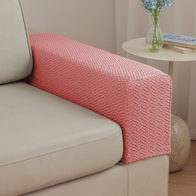 Thickened, Dirt-Resistant Home Fabric Simple Solid-Colored Armrest Covers