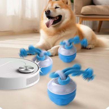 Pet Ball For Dogs Interactive Toys Motion Activate Rolling Ball For Puppy Small Dogs Automatic Moving Toy USB Rechargeable Toy Pet Products