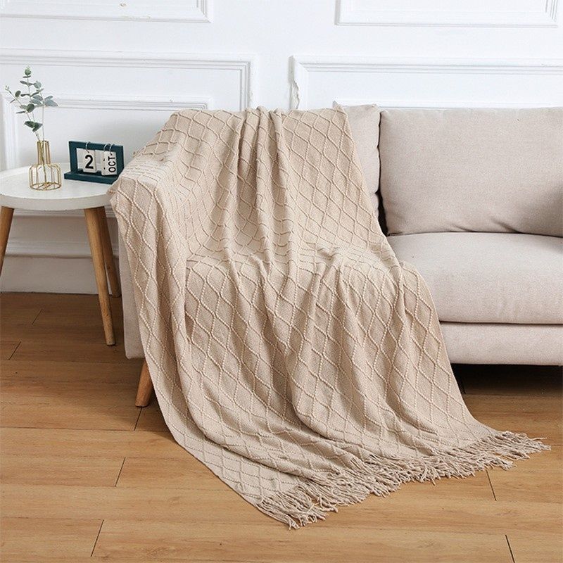 Minimalist Natural And Healing-style Yoga Blanket