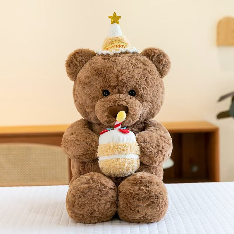 Children's Birthday Gifts Teddy Bear Doll Scarf Rag Doll