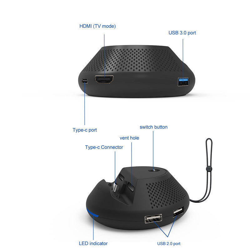 Round Cooling Portable Base For Game Console