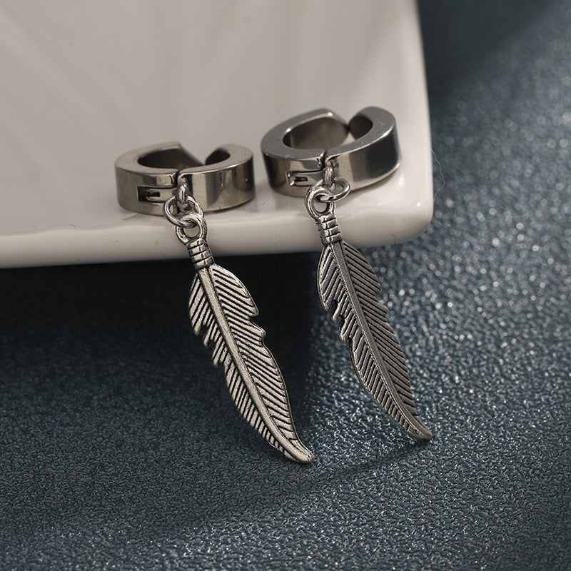 2026 Must-Have Men Fashion Stud Earrings, Versatile High-End Workplace & Daily Earrings, Vintage Fashion Clip Earrings For Trendy Women