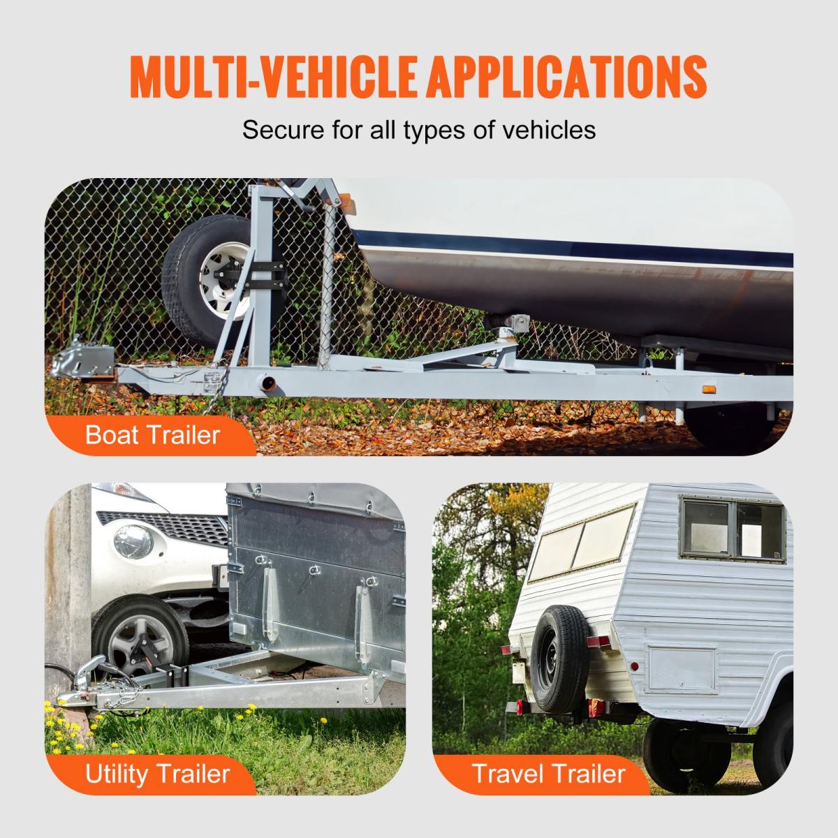Spare Tire Carrier, Trailer Spare Tire Mount, 160 Lbs Capacity, Utility Trailer Accessories Fits Most