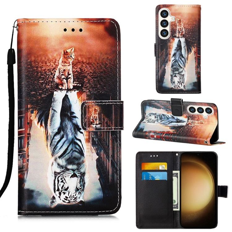 Painted Mobile Phone Leather Case