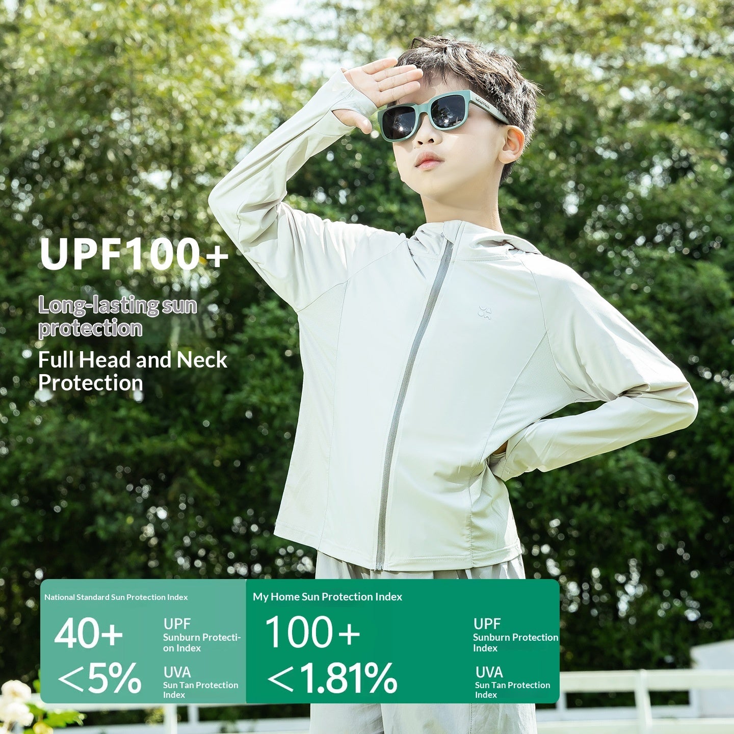Summer Lightweight Ice Silk Cooling, Breathable Childrens Sun Protective Clothing