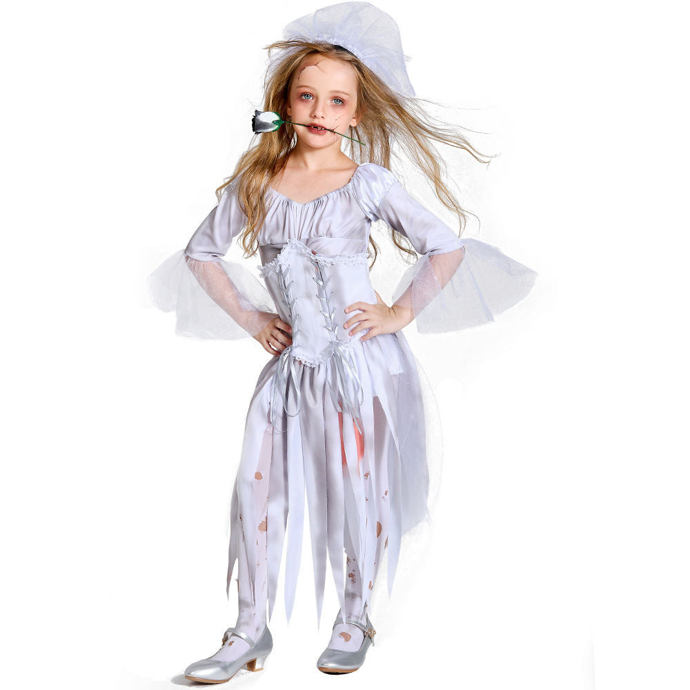Halloween Parent-child Clothing Vampire Bride Bride Personality Makeup Set Pixel