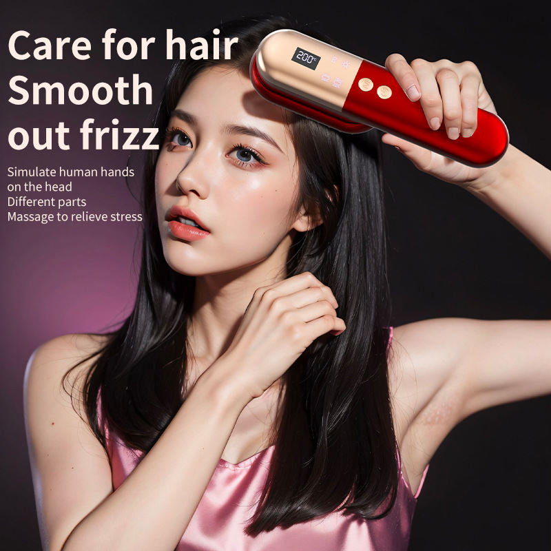 Mini Charging Straight Comb Negative Ion Hair Care Soft Massage Comb