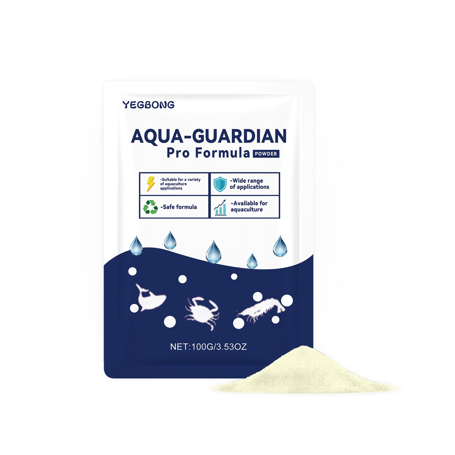 Yegbong Water Purification Powder Purifies Water, Makes It Clear And Long-Lasting, Cleans Household Fish Tanks, And Provides Water Purification Care