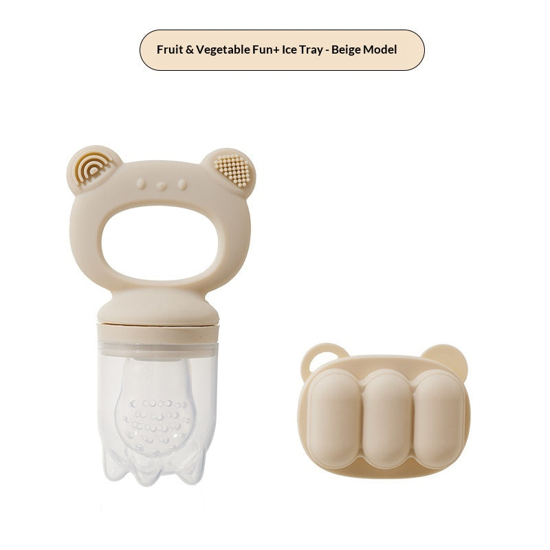 Baby Bear Food-Grade Silicone Fruit And Vegetable Scrubber