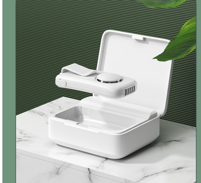 Mini Outdoor Portable Breathable Heat Cooling Silent Mask Fan Charging Box