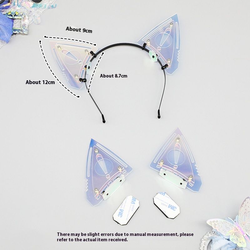 Mask Hand Armor Arm Armor Cat Ear Headband Head Accessories Science Fiction Mechanical Mecha