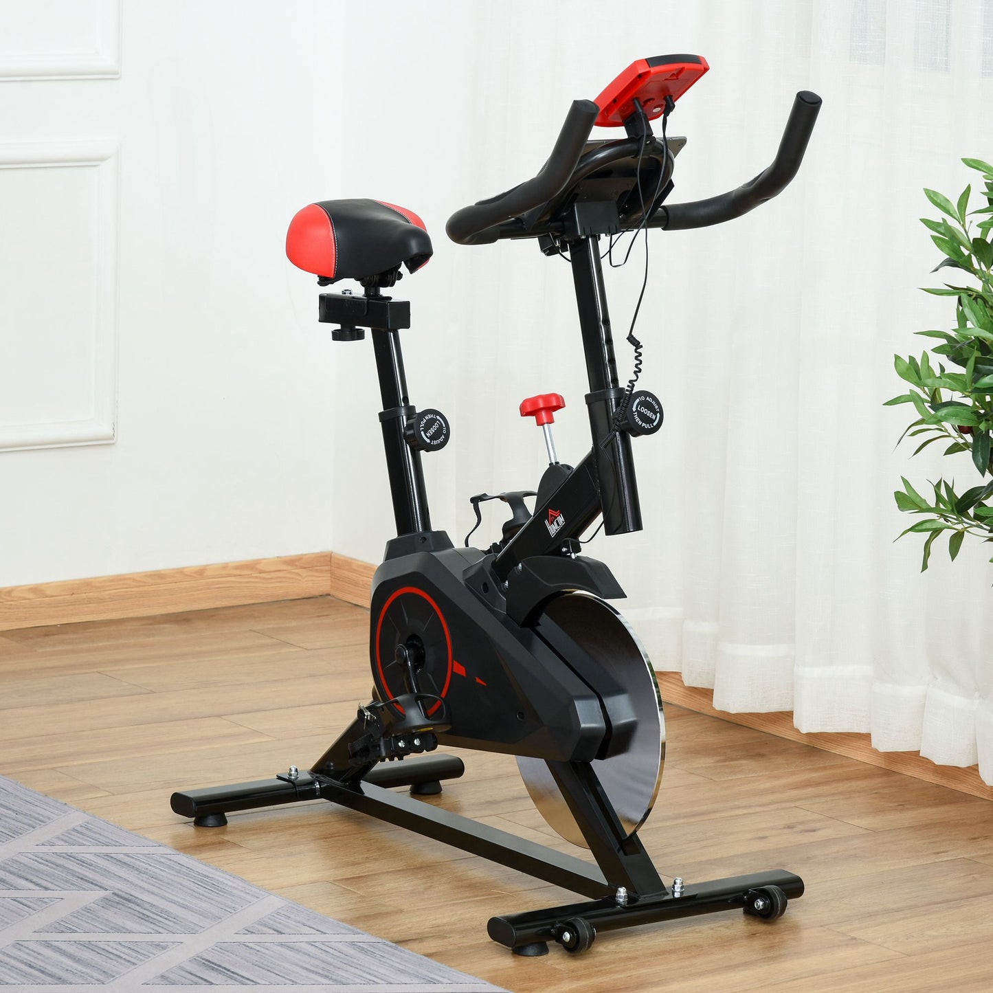 Indoor Cycling Bike Trainer Home Gym Fahrradtrainer Fitnessfahrrad 85 X 46 X 114 Cm