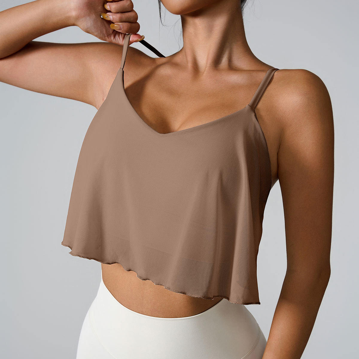 Lightweight Sports Sling Women's Mesh Quick-drying Yoga Bra With Chest Pad