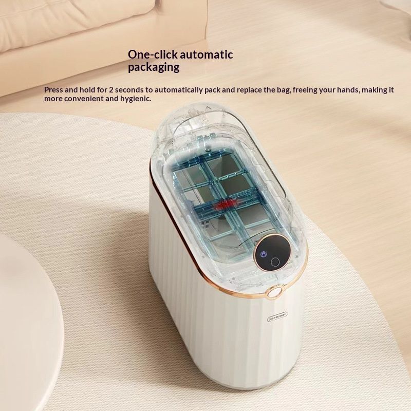 Automatic Bag-Changing Household Induction Smart Trash Can