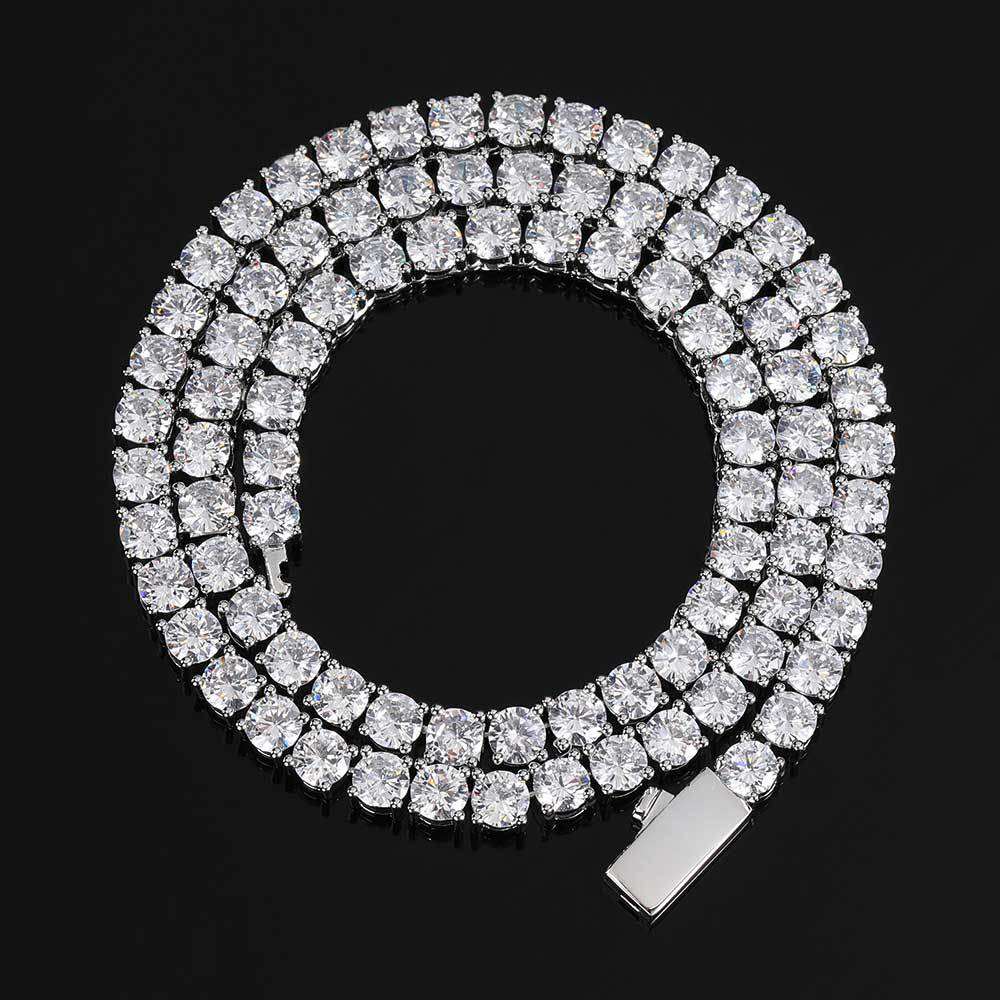 Accessories Spring Fastener Tennis Chain Zircon Necklace