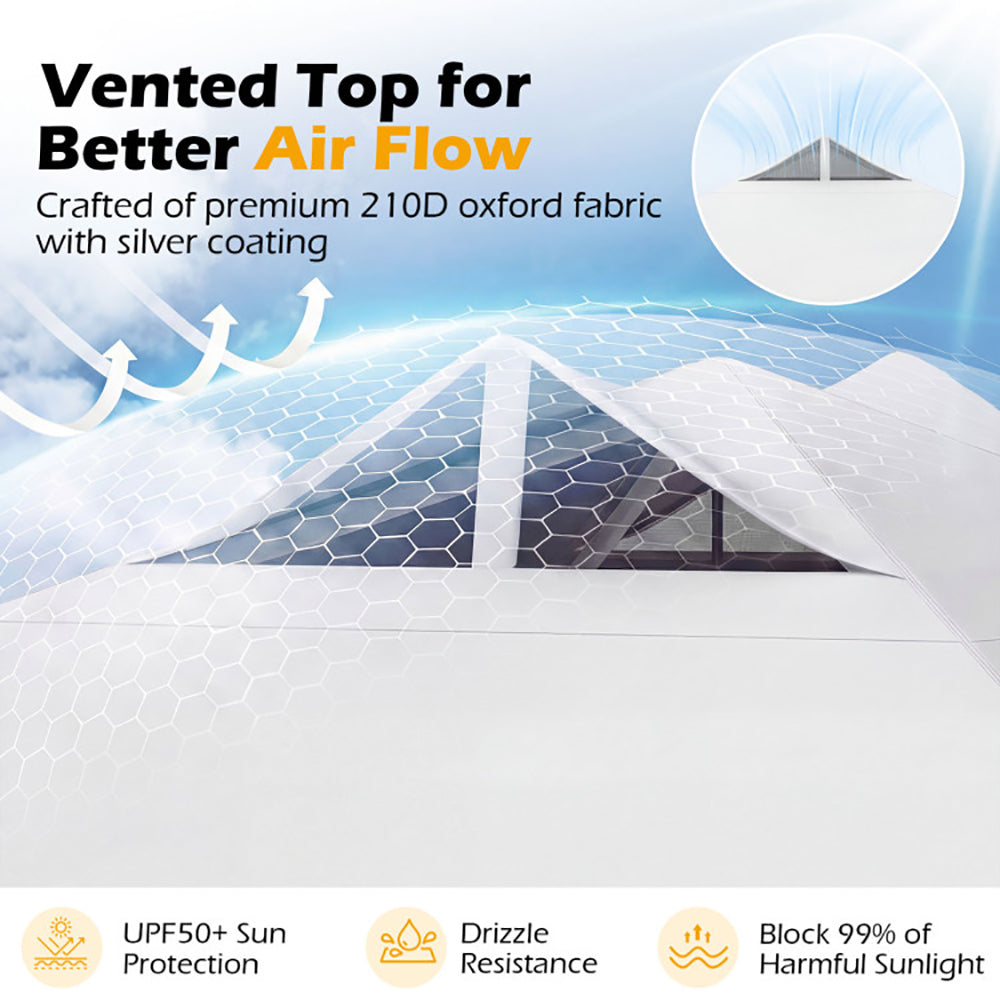 Outdoor Commercial Canopy Tent With Storage Bag For Various Outdoor Adventures, Camping, BBQs, Markets, Etc