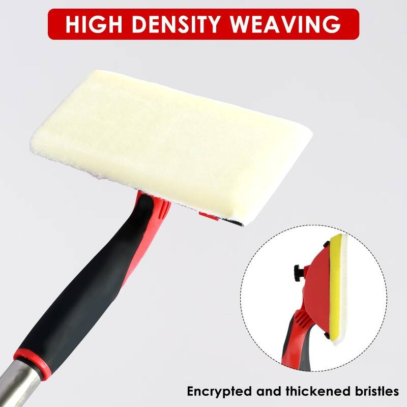 Paint Pad Set With Angled Head & 124cm Pole  Multi-Angle Adjustable Paint Pads For Walls And Ceilings  All-in-One Painting Tools Kit Inc. Corner Paint Pads, Tray & Decorating Tools For Flawless Edge