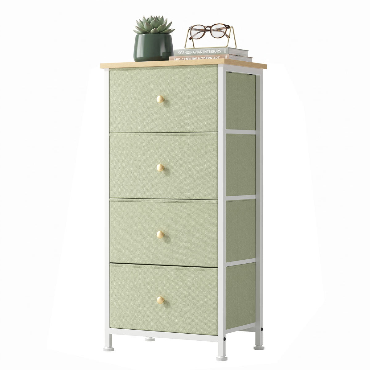 4-drawer Storage Cabinet - Suitable For Bedrooms, Living Rooms, And Wardrobes