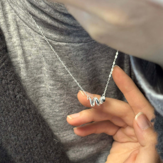 1pc 999 Sterling Silver Cute Snake Pendant Necklace, Sweet & Minimalist Style, Perfect For Daily, Dating & Gifting, Ideal Valentine's Gift