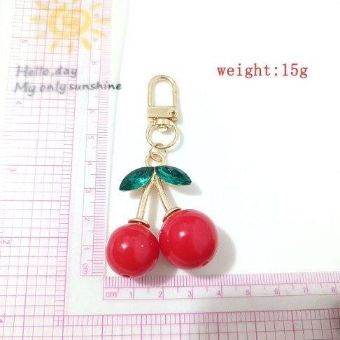 Korean Style K Gold Leaf Cherry Pendant Alloy Accessories Diy