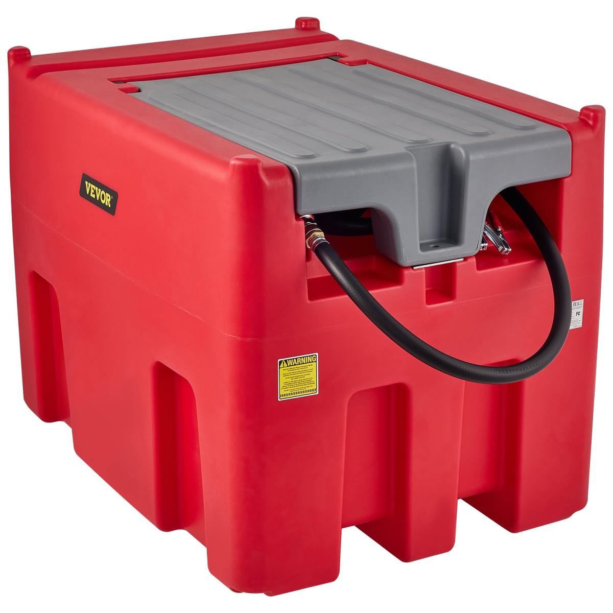 Tragbarer Dieseltank 439,11 L Mobile Tankanlage Rot Mobile Dieseltankstelle 140 W Tankstation Dieseltank 2600 U/min Transporttank 12 V