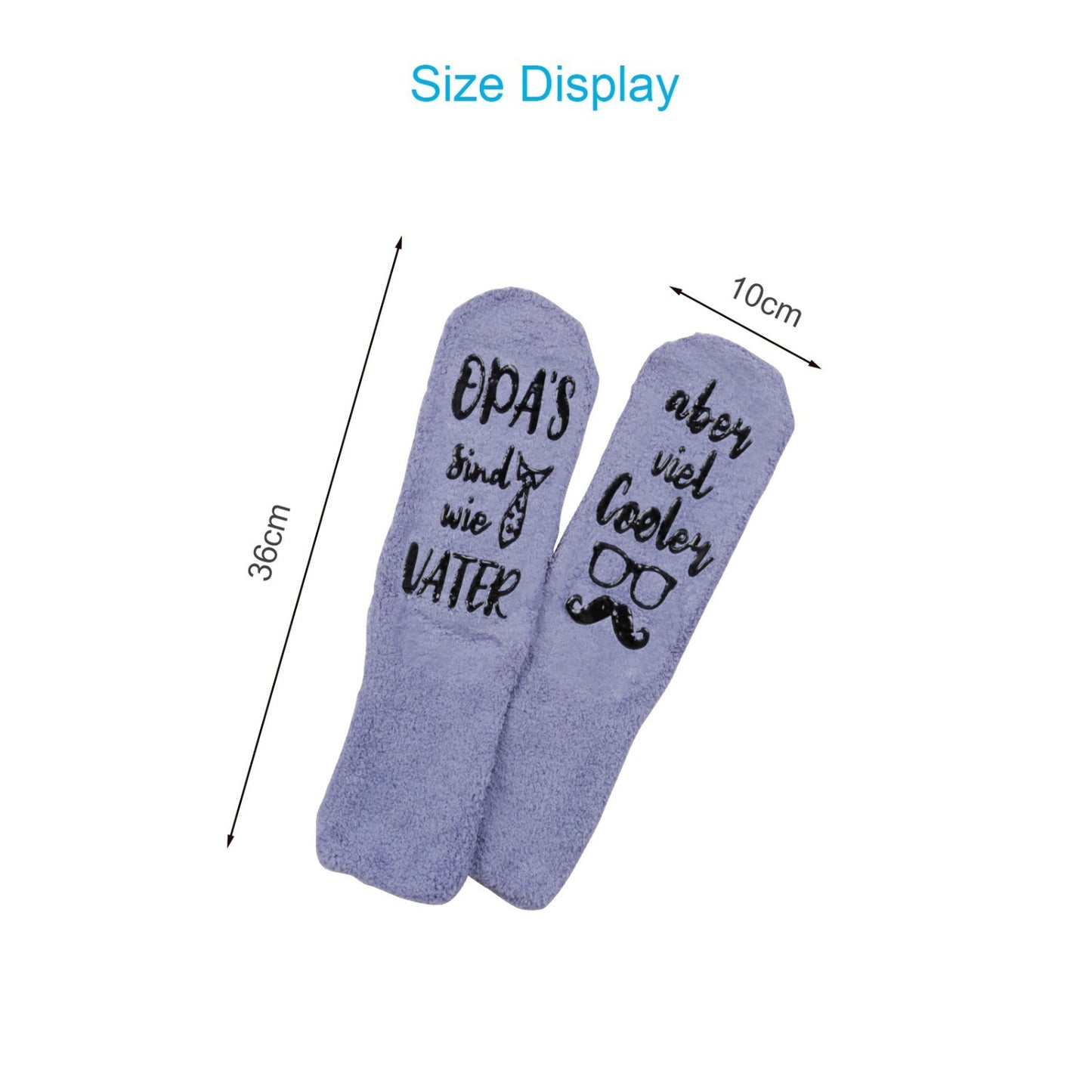 Gift For Grandparents Socken Set, 2 Paar Oma Und Opa Socken, Herzliches Geschenk Für Großeltern Zu Geburtstag Muttertag Und Vatertag-Partyzubehör-Set