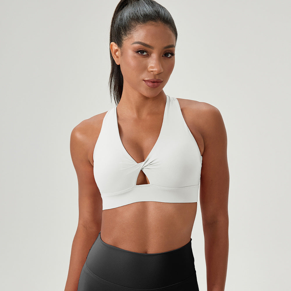 Sports Vest With Fasteners For Shock-resistant Fitness Underwear