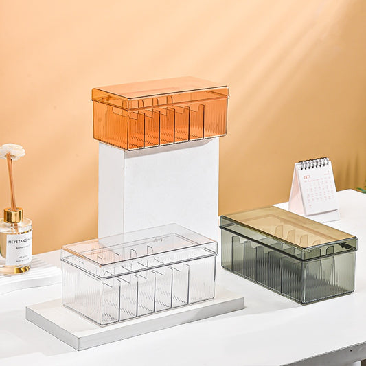 Transparent Makeup And Nail Art Storage Box With A Lid For Lashes And Nails