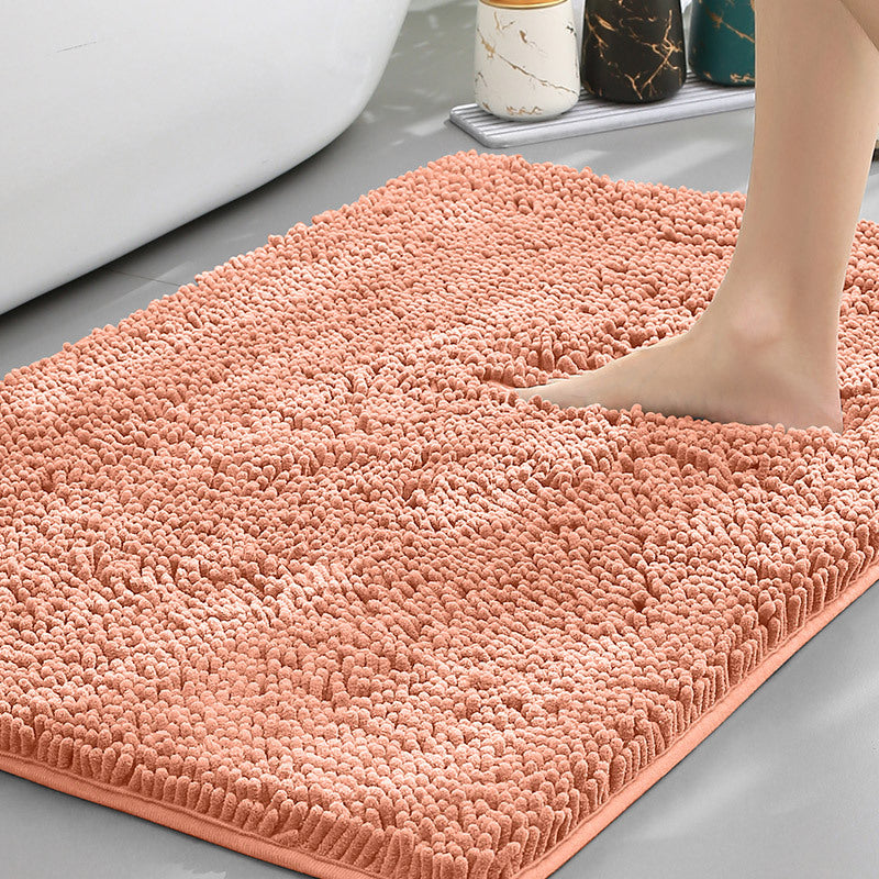 Bathroom Floor Mat, Bath Entrance Water-absorbent Carpet, Chenille Anti-slip Foot Pad