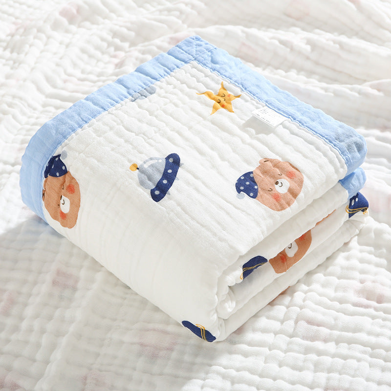 Baby Bath Towel Six-layer Pure Cotton Gauze Blanket