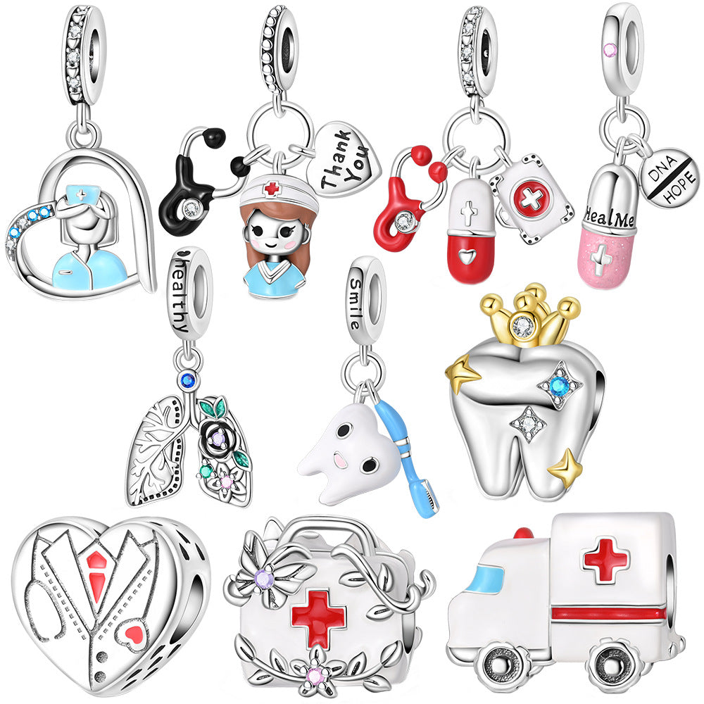 Silver-plated DIY Bead Bracelet Accessories