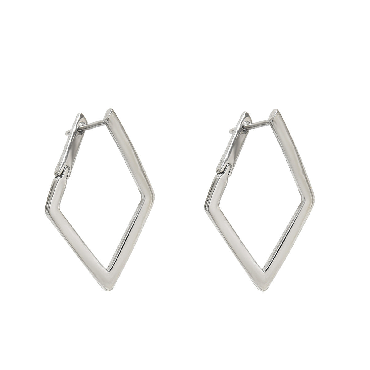 Hot Selling Cross-Border Korean Style Earrings For Women, Minimalist Geometric Quadrilateral Stud Earrings, Niche Elegant Daily Ear Jewelry