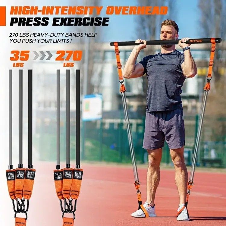Fitness Pilates Multi-Functional Resistance Band Set