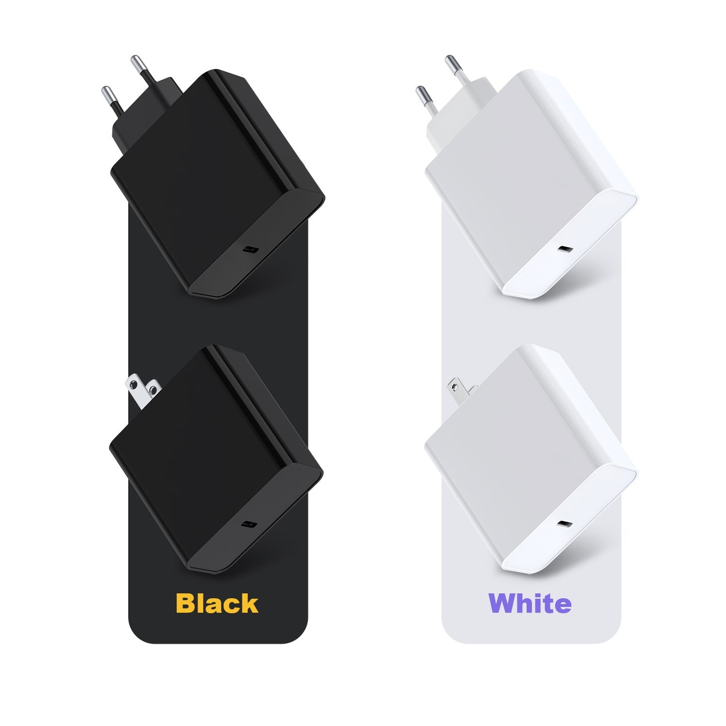 Pd100W W Gallium Nitride European Standard Single-port Adapter Camera Computer Equipment Fast Charging