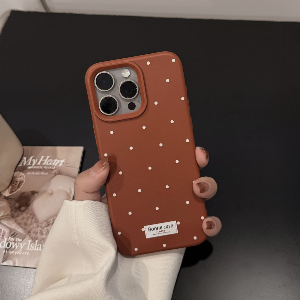 Ins-style Korean Polka-dot Phone Case