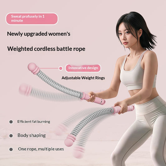 Cordless Spring Battle Rope Swing Rope Fitness Training