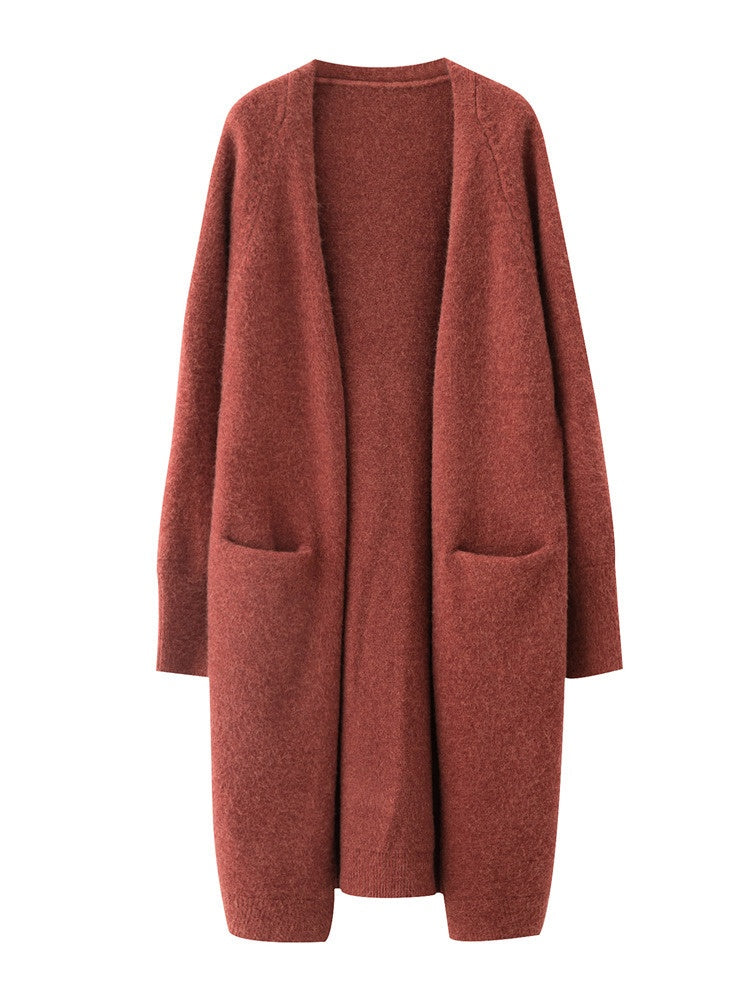 Korean-style Long Sweater Cardigan Mid-length Autumn Wear