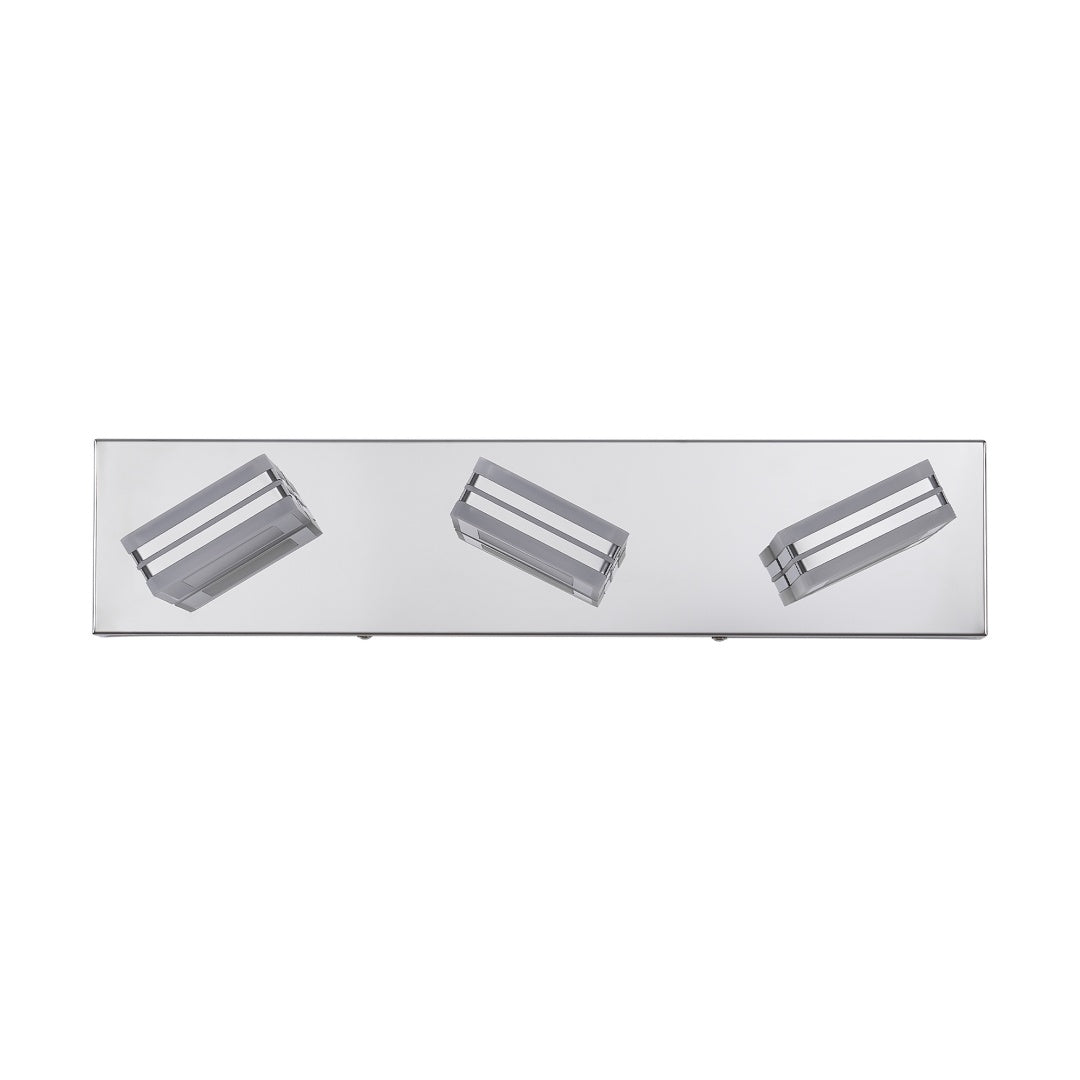 Modern Dimmable Vanity Lights For Bathroom LED 3 Light Bathroom Lights Over Mirror Chrome Bath Wall Lighting
