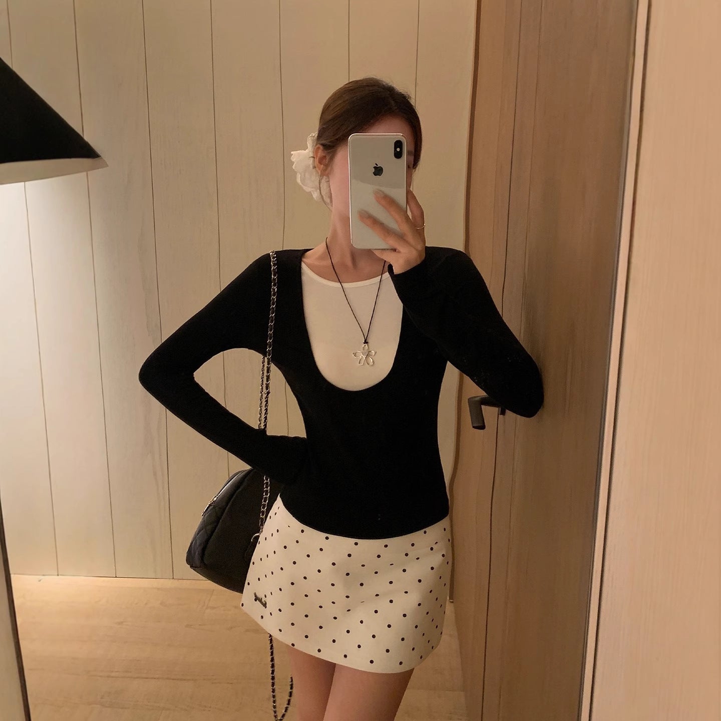 Women's Early Autumn Korean-style New Slim-fit Top