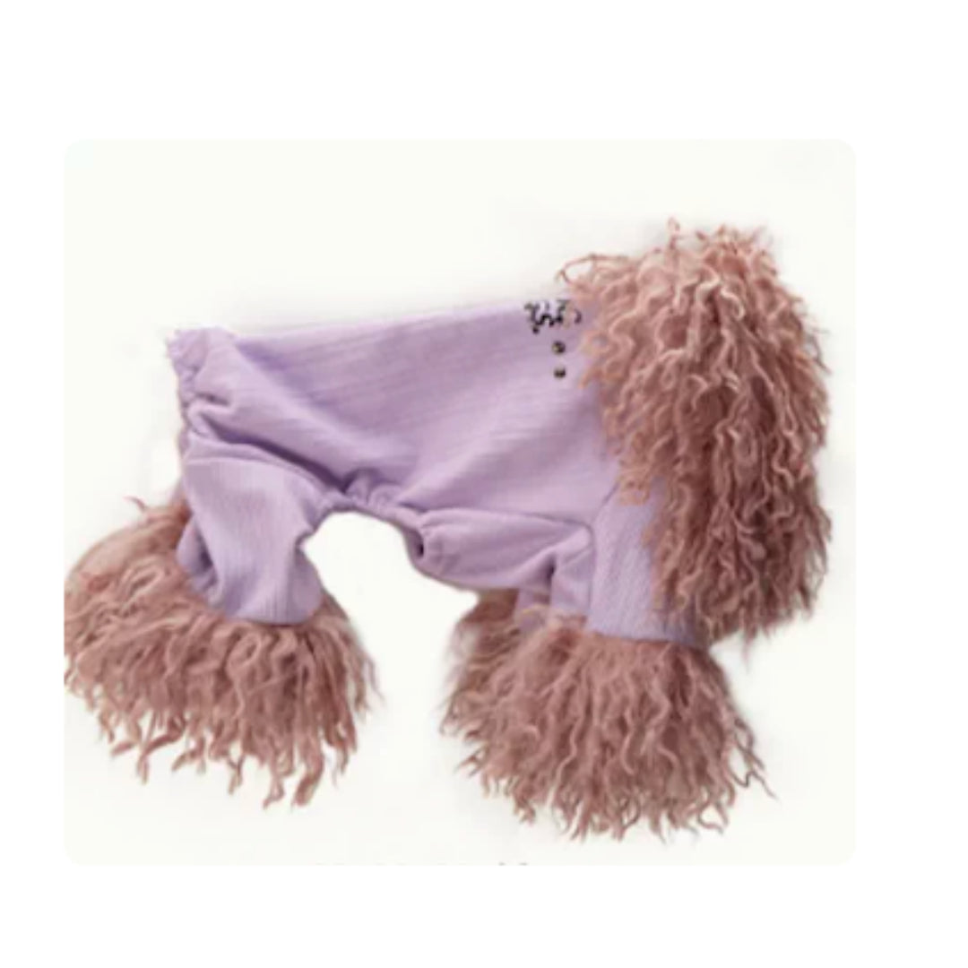 Dog Clothes Four Legged Pet Powder Noblewoman Winter New Year